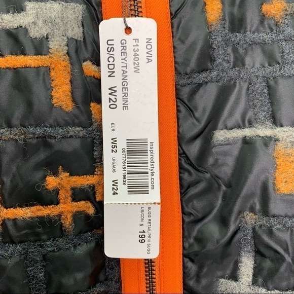 Spanner Vest Womens 20W Plus Size Reversible NWT Grey Tangerine Black - Picture 5 of 12